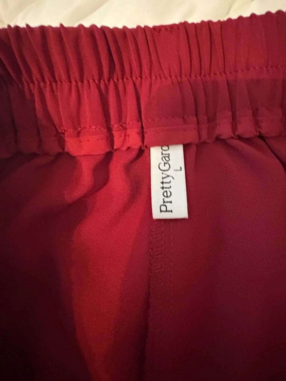 PRETTYGARDEN Wide Leg Dress Pants, High Waisted Slacks Trousers. Burgundy color - Picture 4 of 4